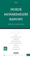 Hukuk Muhakemeleri Kanunu / LMD–2 ( 26.BASKI ) Hukuk Muhakemeleri Kanunu / LMD–2 ( 26.BASKI )