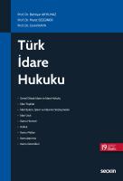 Türk İdare Hukuku 19.BASKI Türk İdare Hukuku 19.BASKI