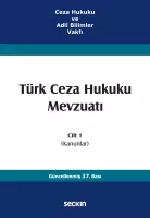 Türk Ceza Hukuku Mevzuatı Cilt 1