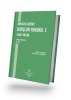 Borçlar Hukuku I Genel Bölüm 22.BASKI Borçlar Hukuku I Genel Bölüm 22.BASKI