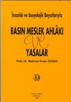 Basın Meslek Ahlakı ve Yasalar