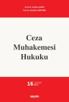 Ceza Muhakemesi Hukuku 16.BASKI Ceza Muhakemesi Hukuku 16.BASKI