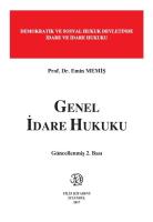 Genel İdare Hukuku Genel İdare Hukuku