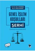 Genel İşlem Koşulları Şerhi Genel İşlem Koşulları Şerhi