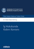 İş Hukukunda Kıdem Kavramı Marmara Üniversitesi Hukuk Fakültesi Özel Hukuk Doktora Tezleri;Dizisi No: 5