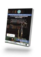 İdare Hukuku ve İdari Yargı Uluslararası Sempozyumu Isalaj 2023 İdare Hukuku ve İdari Yargı Uluslararası Sempozyumu Isalaj 2023