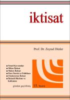 İktisat Zeynel Dinler İktisat Zeynel Dinler