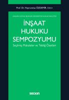 İnşaat Hukuku Sempozyumu İnşaat Hukuku Sempozyumu