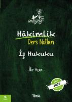 İMTİYAZ İş Hukuku Ders Notu 5.BASKI İMTİYAZ İş Hukuku Ders Notu 5.BASKI
