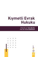 Kıymetli Evrak Hukuku 13.BASKI Kıymetli Evrak Hukuku 13.BASKI