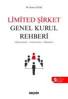 Limited Şirket Genel Kurul Rehberi 9.BASKI