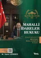 Kaymakamım Mahalli İdareler Hukuku Konu Anlatımı Kaymakamım Mahalli İdareler Hukuku Konu Anlatımı