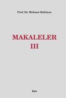 Makaleler III Makaleler III