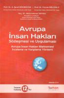 Avrupa İnsan Hakları Sözleşmesi ve Uygulaması ;Avrupa İnsan Hakları Mahkemesi İnceleme ve Yargılama Yöntemi