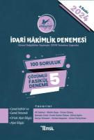 İmtiyaz İdari Hâkimlik Denemesi Çözümlü 5 Deneme İmtiyaz İdari Hâkimlik Denemesi Çözümlü 5 Deneme