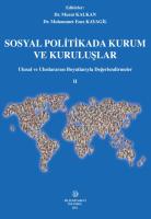 Sosyal Politikada Kurum ve Kuruluşlar