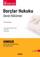 THEMIS – Borçlar Hukuku Genel Hükümler Konu Kitabı THEMIS – Borçlar Hukuku Genel Hükümler Konu Kitabı
