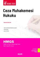 THEMIS – Ceza Muhakemesi Hukuku Konu Kitabı 23.BASKI THEMIS – Ceza Muhakemesi Hukuku Konu Kitabı 23.BASKI