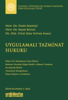 Uygulamalı Tazminat Hukuku 3.BASKI Uygulamalı Tazminat Hukuku 3.BASKI