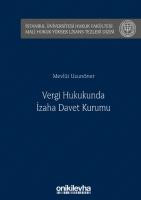 Vergi Hukukunda İzaha Davet Kurumu