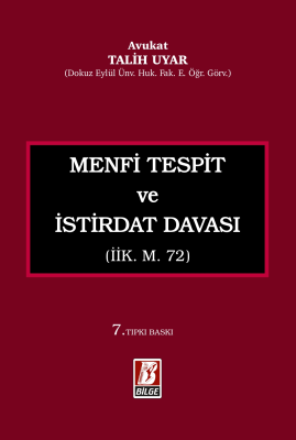 Menfi Tespit İstirdat Davası 7.BASKI