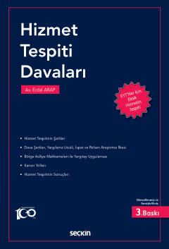 Hizmet Tespiti Davaları 3.BASKI ( ARAP ) Erdal Arap