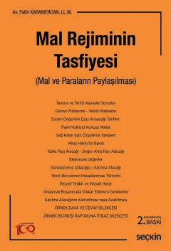 Mal Rejiminin Tasfiyesi 2.baskı Av.Fatih Karamercan
