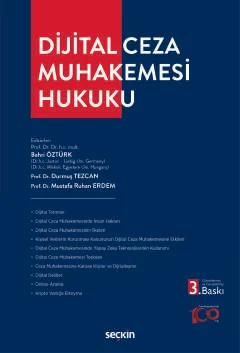 Dijital Ceza Muhakemesi Hukuku 3.BASKI Durmuş Tezcan