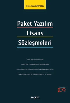 Paket Yazılım Lisans Sözleşmeleri Kaan Hatipoğlu