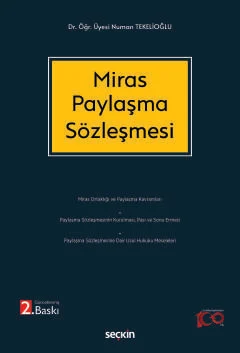 Miras Paylaşma Sözleşmesi 2.BASKI