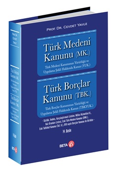 Türk Medeni Kanunu(MK.) Türk Borçlar Kanunu(TBK.) 14.BASKI ( YAVUZ ) P