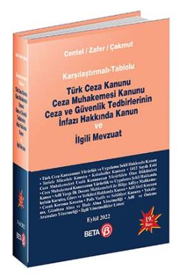 Karşılaştırmalı-Tablolu Türk Ceza Kanunu Ceza 19.baskı Prof. Dr. Nur C