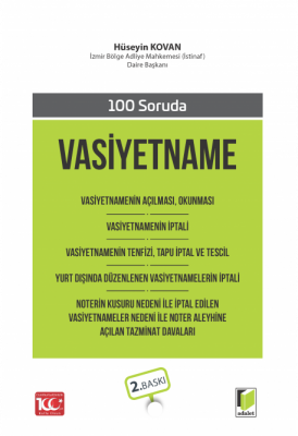 100 Soruda Vasiyetname 2.BASKI Hüseyin Kovan