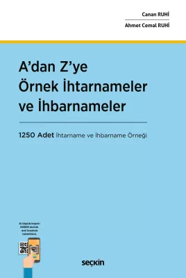 A'dan Z'ye Örnek İhtarnameler ve İhbarnameler Ahmet Cemal Ruhi
