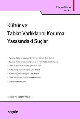 Kültür ve Tabiat Varlıklarını Koruma Yasasındaki Suçlar 4.BASKI Erhan 