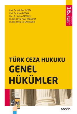 Türk Ceza Hukuku Genel Hükümler 16.BASKI
