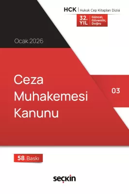 Ceza Muhakemesi Kanunu (Cep Kitabı) (Ciltli) Seçkin Yayıncılık