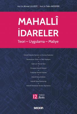 Mahallî İdareler 12.BASKI ( ULUSOY-AKDEMİR ) Ahmet Ulusoy