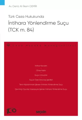 İntihara Yönlendirme Suçu (TCK m. 84) Deniz Ali İlkem Demir