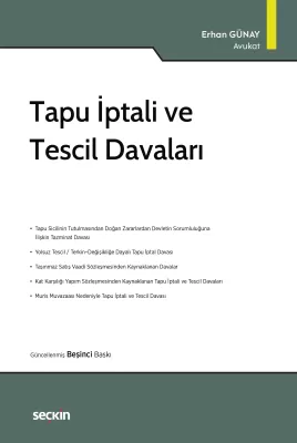 Tapu İptali ve Tescil Davaları 5.BASKI