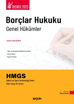 THEMIS – Borçlar Hukuku Genel Hükümler Konu Kitabı 2.BASKI Deniz BAYER