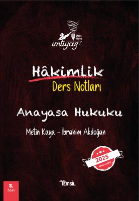 İMTİYAZ Anayasa Hukuku Ders Notları 3.BASKI