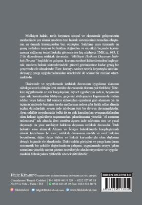 Mülkiyet Hakkına Dayanan İstihkak Davası Hayreddin Fırat MEHMETOĞLU Mülkiyet Hakkına Dayanan İstihkak Davası Hayreddin Fırat MEHMETOĞLU