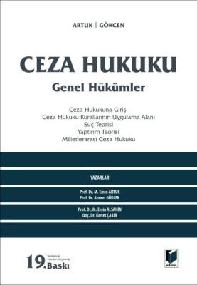 Ceza Hukuku Genel Hükümler 19.BASKI Mehmet Emin Artuk