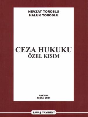Ceza Hukuku Özel Kısım 12.BASKI Nevzat Toroslu