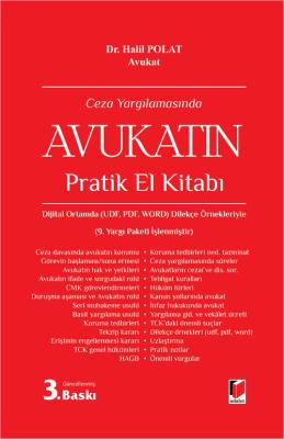 Ceza Yargılamasında Avukatın Pratik El Kitabı 3.BASKI