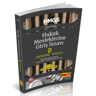 HMGS Hukuk Mesleklerine Giriş Sınavı 5 Deneme Sınav 4.BASKI Sinan Saki