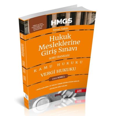 HMGS Vergi Hukuku Soru Bankası 3.BASKI Sinan Sakin