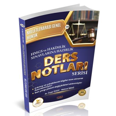 HUKAL HMGS-HAKİMLİK Milletlerarası Genel Hukuk Ders Notları
