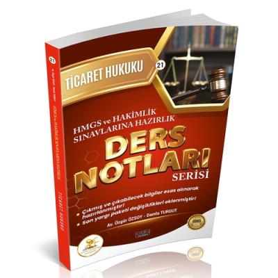HUKAL HMGS-HAKİMLİK Ticaret Hukuku Ders Notları Özgür Özsoy